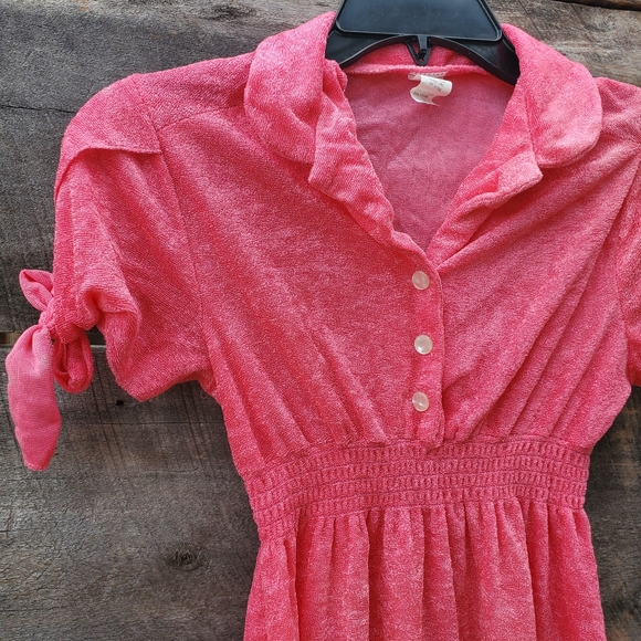 Vintage Dresses & Skirts - Vintage 1970s Terrycloth Dress